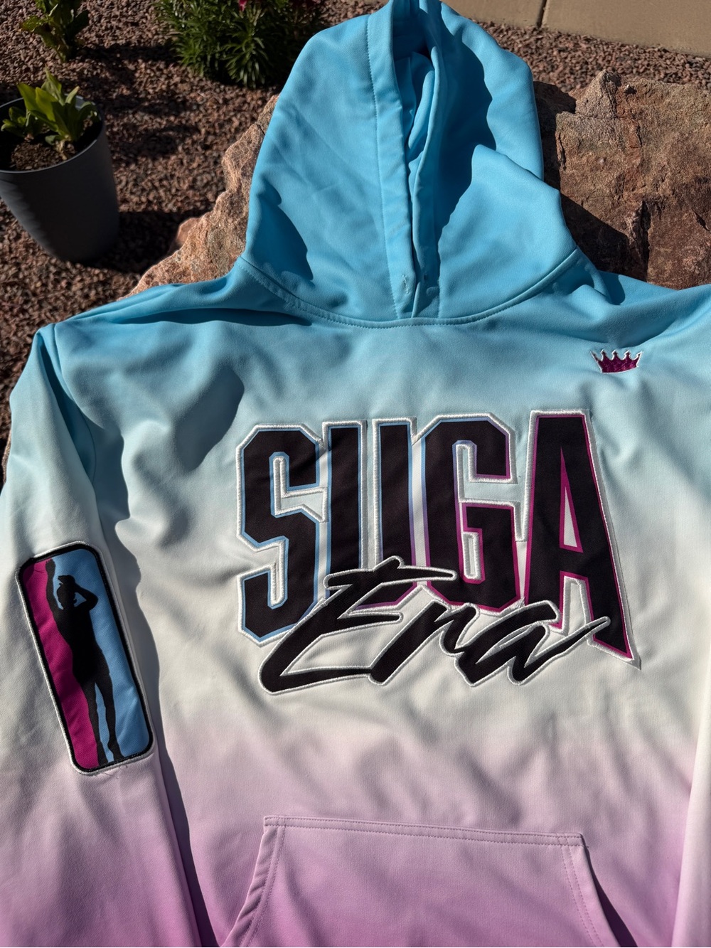 Suga Era Sean O’Malley 305 Gradient Hoodie XL Blue Pink Ombre UFC MMA
